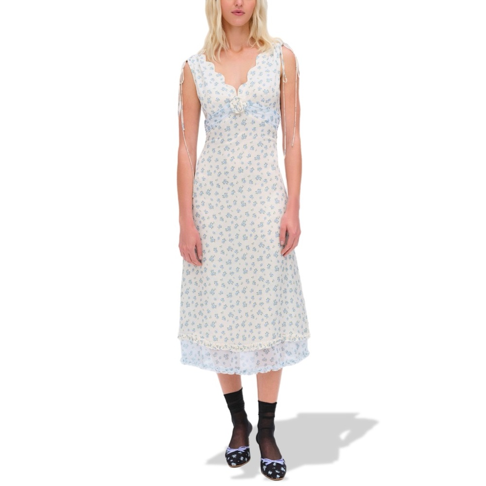 FOR LOVE AND LEMONS Chateau Midi Dress XXS